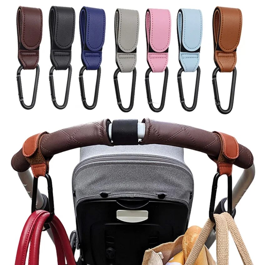Travel Accessories For 4 Year Old - Комплект из 2 кожаных крючков для