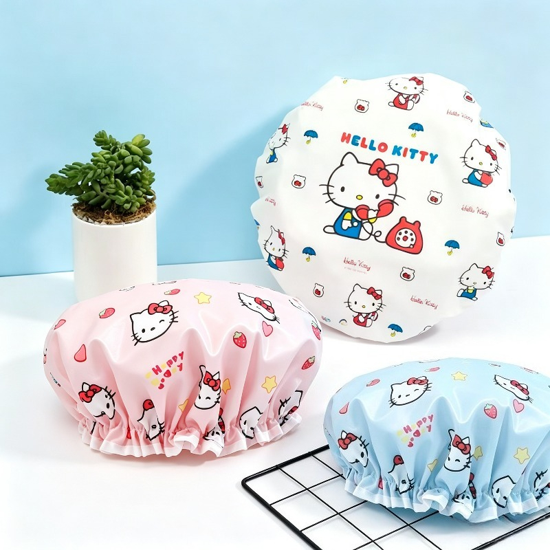 Travel Accessories Japan - Водонепроницаемая двухслойная шапочка для душа с