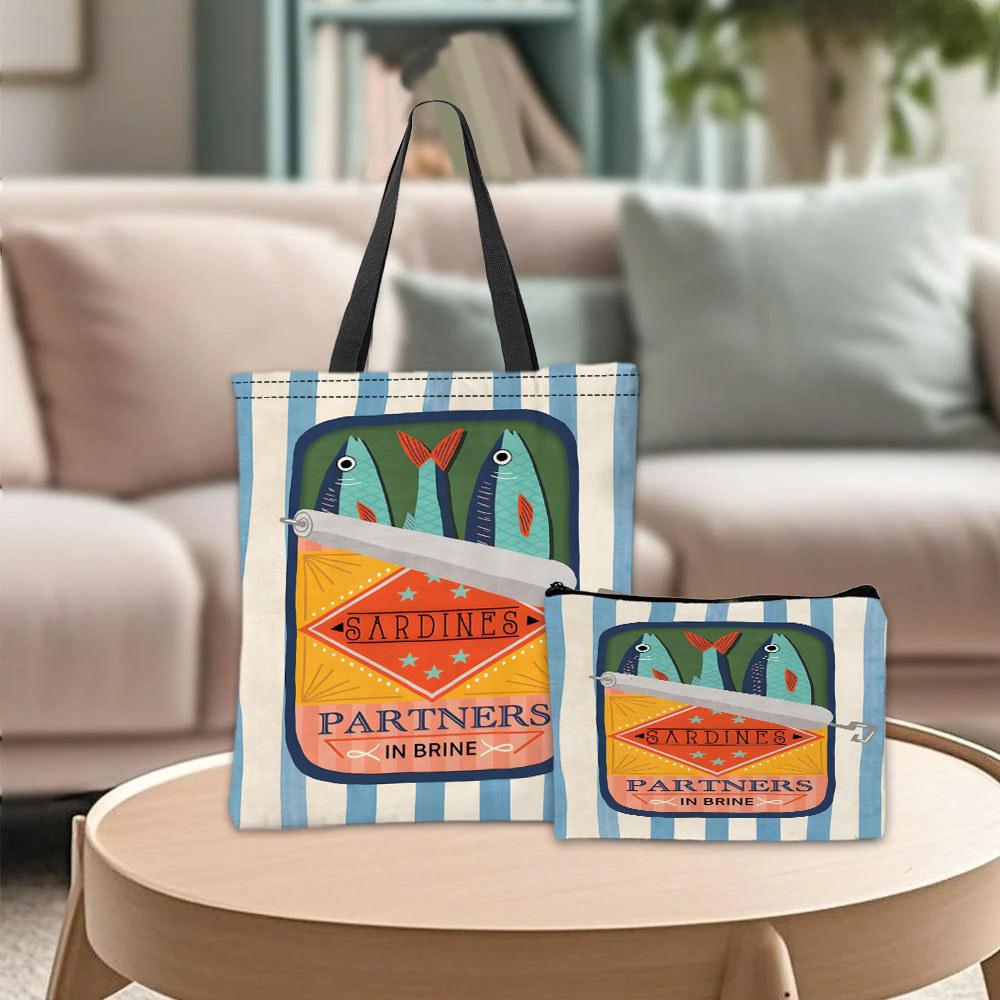 Travel Packing Accessories - Сумка с рисунком Сардина Партнеры, косметичка,