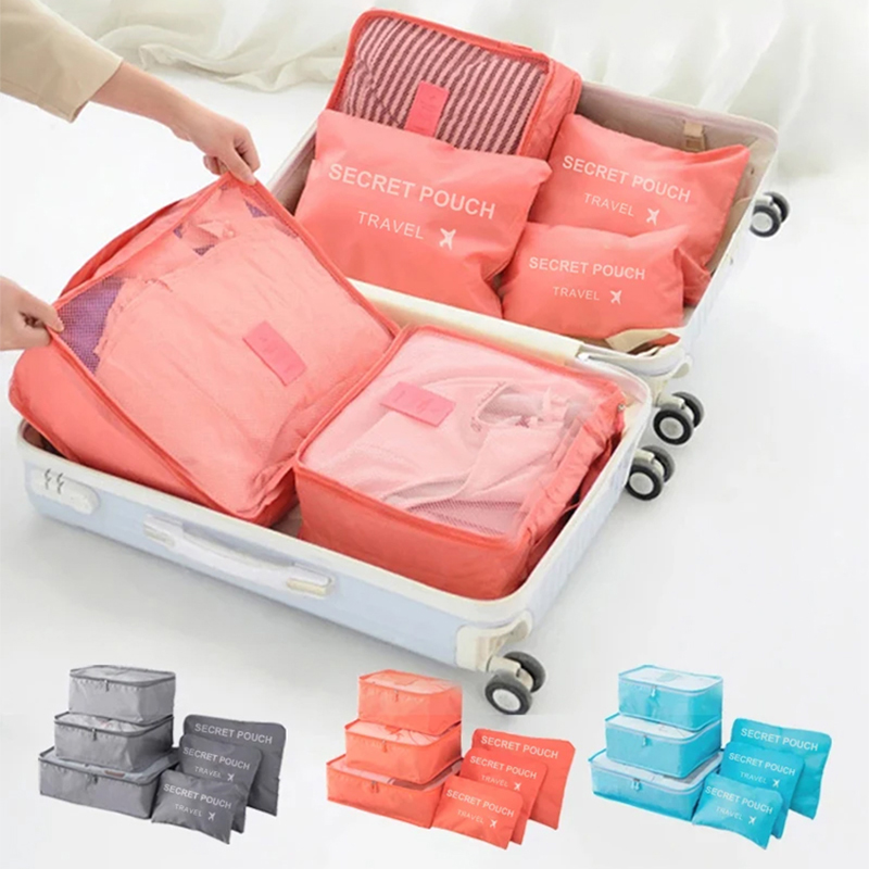 6 шт., дорожная сумка для хран – обзор и цена Travel Packing Cube