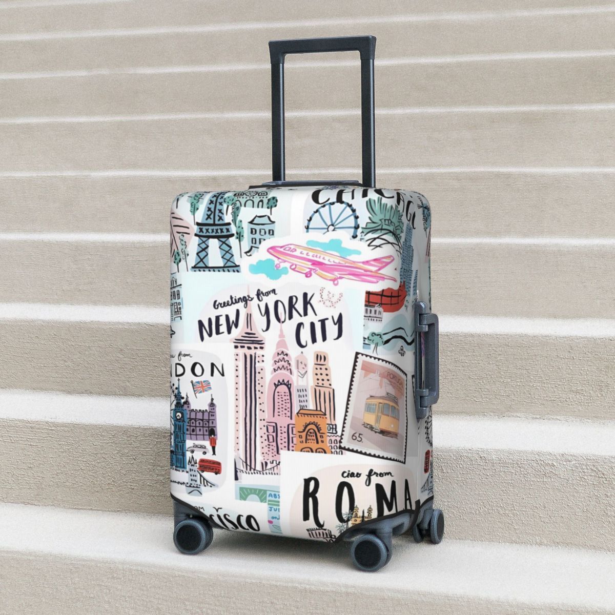 Чехол для чемодана с принтом д – обзор и цена Travel Accessories New York