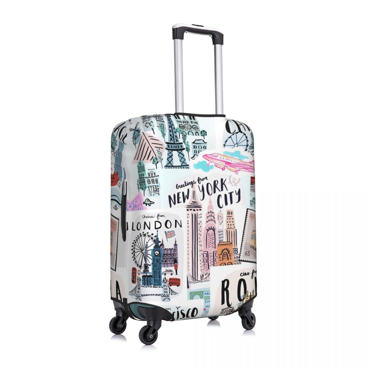 Чехол для чемодана с принтом д – обзор и цена Travel Accessories New York
