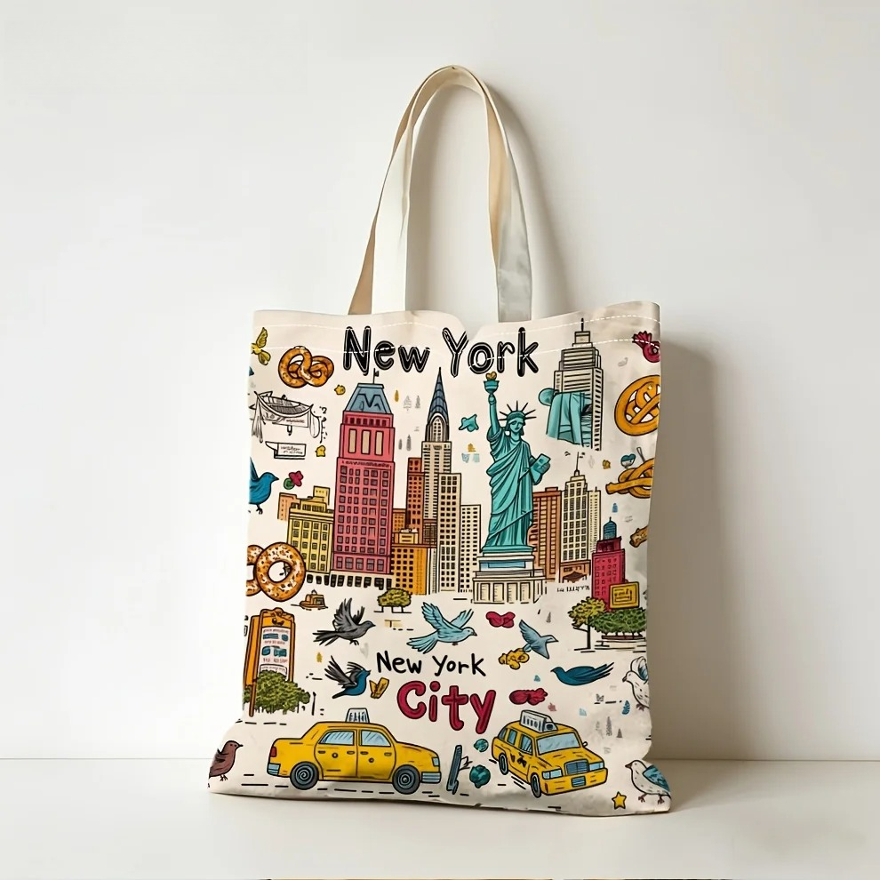 Холщовая сумка-тоут с принтом  – обзор и цена Travel Accessories New York