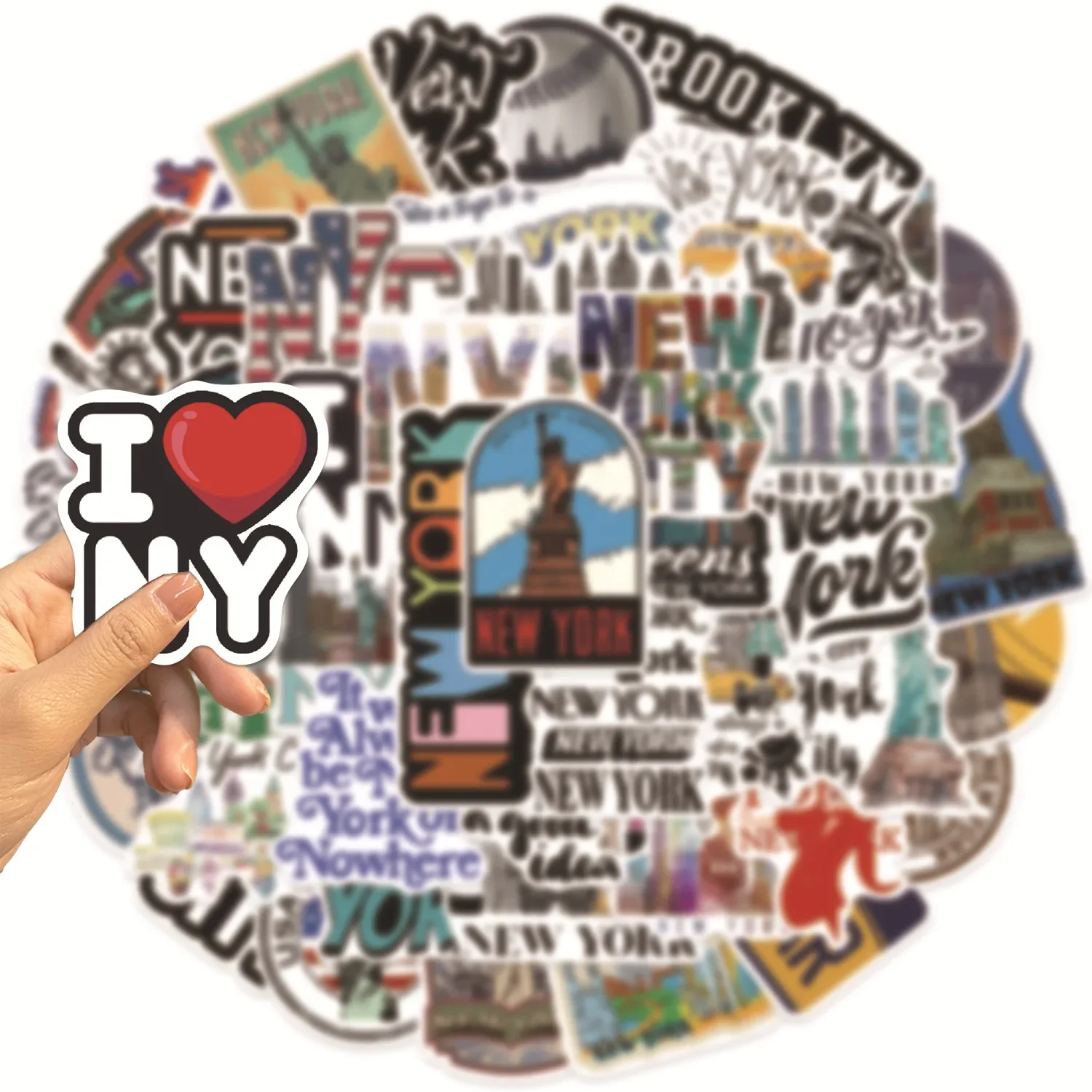 50/100 шт., милые Нью-Йоркские – обзор и цена Travel Accessories New York
