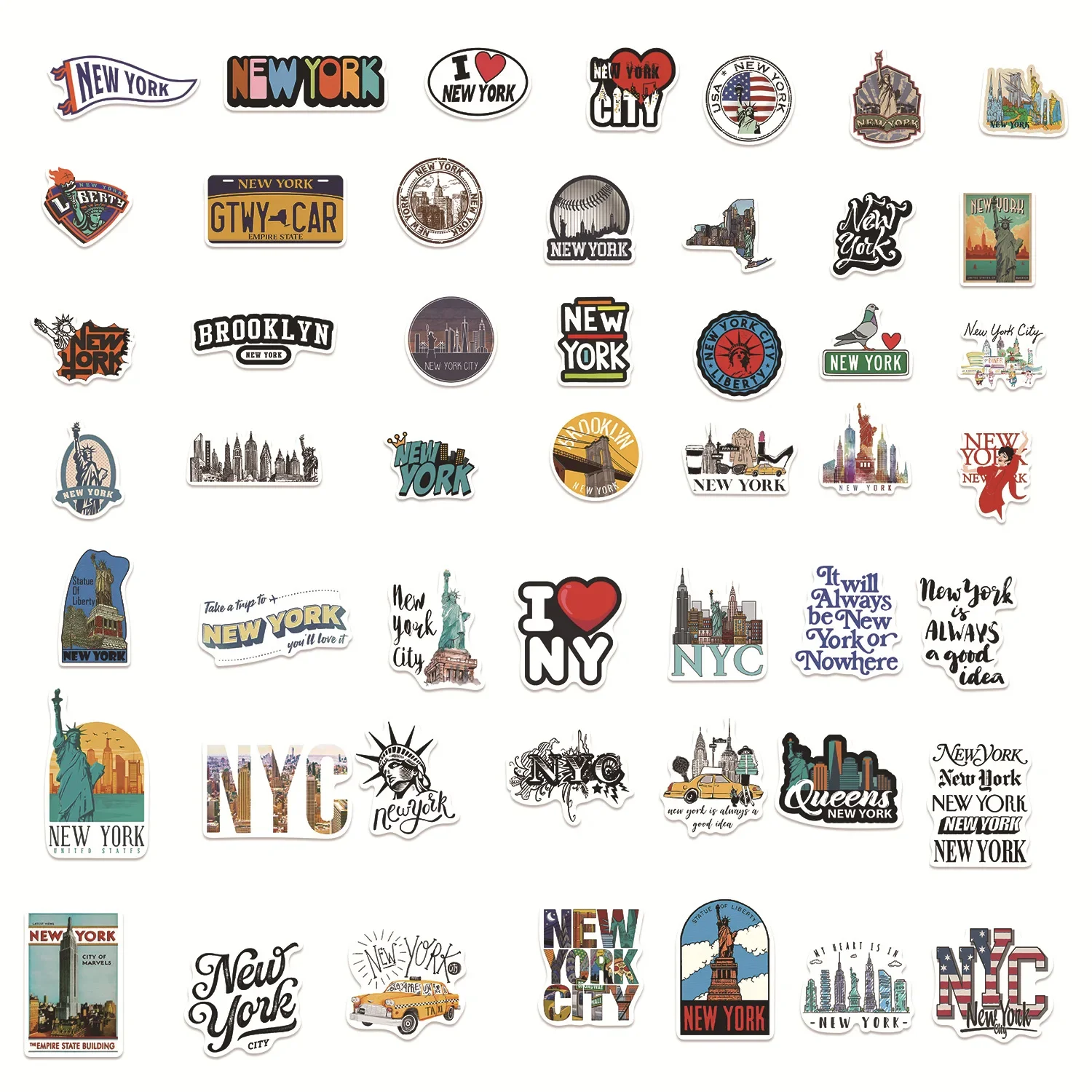 50/100 шт., милые Нью-Йоркские – обзор и цена Travel Accessories New York