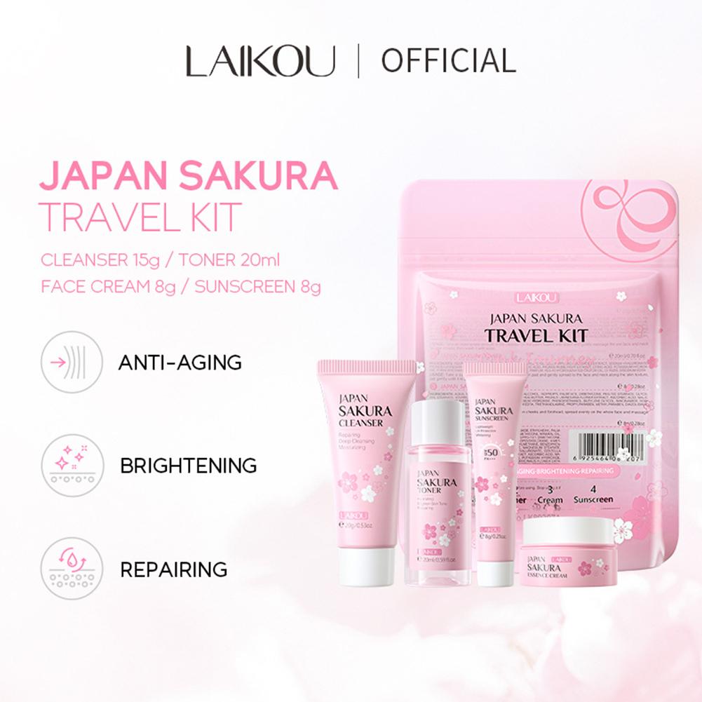 Набор для ухода за кожей Сакур – обзор и цена Travel Accessories Japan
